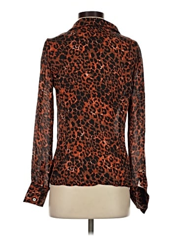 Carlisle Long Sleeve Silk Top (view 2)