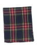 Unbranded Plaid Burgundy Blue Scarf One size - photo 2