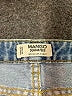 Mango 100% Cotton Blue Denim Shorts Size 2 - photo 3