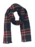 Unbranded Plaid Burgundy Blue Scarf One size - photo 1