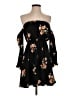 Lulus 100% Polyester Floral Black Casual Dress Size S - photo 1