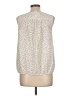 Ann Taylor LOFT 100% Polyester Ivory Sleeveless Blouse Size Lg Petite - photo 2