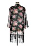 Liberty Love 100% Polyester Black Kimono Size XL - photo 2