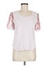 DKNY White Short Sleeve Top Size M - photo 1