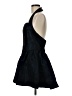 Atoir 100% Polyester Argyle Floral Blue Black Cocktail Dress Size 8 - photo 5