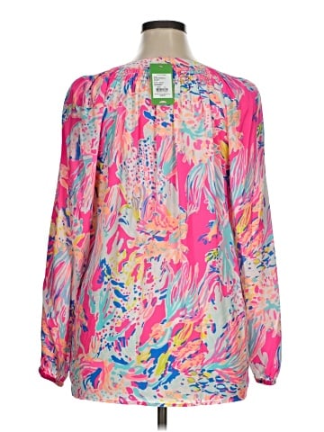 Lilly Pulitzer Long Sleeve Silk Top (view 2)
