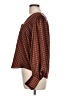 Levi's 100% Polyester Houndstooth Brown Long Sleeve Blouse Size L - photo 5