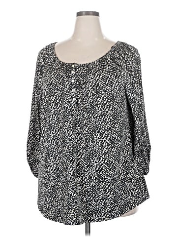 Notations 3/4 Sleeve Blouse (view 1)