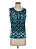Kasper Teal Sleeveless Blouse Size S - photo 1