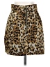 Naven 100% Polyester Animal Print Brown Casual Skirt Size 2 - photo 2