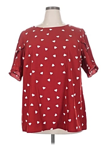 BLOOMCHIC Short Sleeve Blouse (view 1)