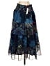 Assorted Brands 100% Polyester Paisley Blue Casual Skirt Size S - photo 2