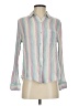 Rails 100% Cotton Stripes Teal Long Sleeve Button-Down Shirt Size XS - photo 1