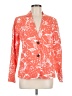 Talbots 100% Cotton Print Orange Blazer Size 6 - photo 1