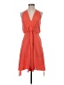 BCBGMAXAZRIA 100% Polyester Solid Orange Cocktail Dress Size XXS (estimated) - photo 1
