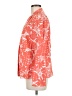 Talbots 100% Cotton Print Orange Blazer Size 6 - photo 5