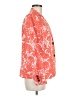 Talbots 100% Cotton Print Orange Blazer Size 6 - photo 4