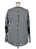 C established 1946 Checkered-gingham Black Pullover Sweater Size 18 - 20 - photo 2