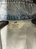 H&M 100% Cotton Blue Denim Jacket Size 7 - photo 3