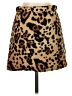 Topshop Animal Print Brown Casual Skirt Size 2 - photo 1
