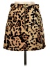 Topshop Animal Print Brown Casual Skirt Size 2 - photo 2