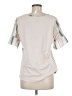 Van Heusen Stripes Ivory Short Sleeve Blouse Size M - photo 2