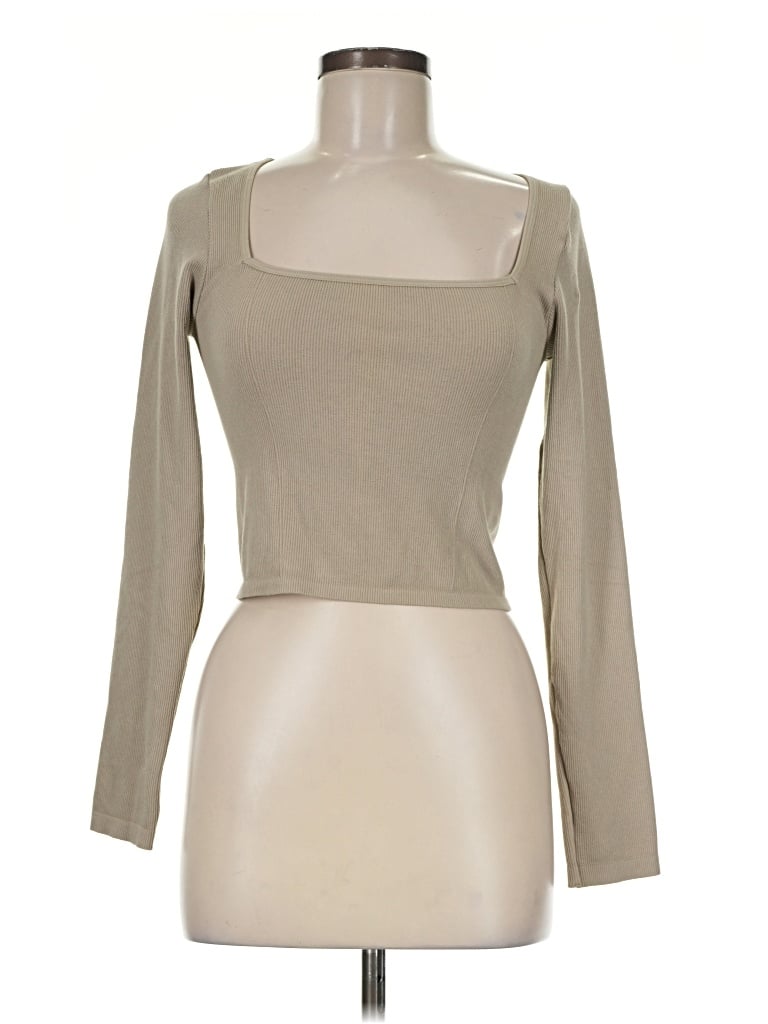 Pre-owned Kimberly C Long Sleeve T-shirt In Tan