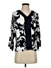 Chico's Black 3/4 Sleeve Blouse Size S - photo 1