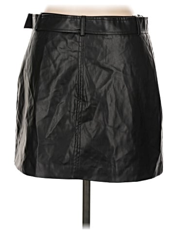 Zara Faux Leather Skirt (view 2)