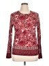 Tory Burch 100% Cotton Red Long Sleeve Top Size XL - photo 1