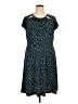 MICHAEL Michael Kors Stars Teal Casual Dress Size 1X - photo 1