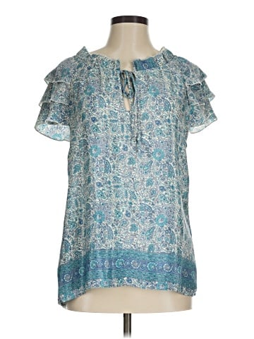 Perry Walker Collective Short Sleeve Silk Top (view 1)