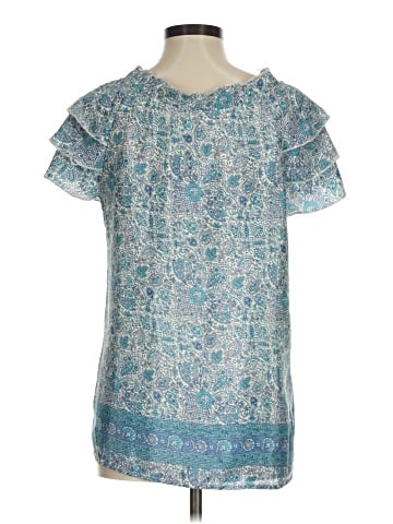 Perry Walker Collective Short Sleeve Silk Top (view 2)