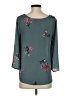 Pink Republic 100% Polyester Teal 3/4 Sleeve Blouse Size XS - photo 2
