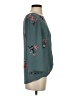 Pink Republic 100% Polyester Teal 3/4 Sleeve Blouse Size XS - photo 4