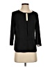 Express 100% Polyester Black 3/4 Sleeve Blouse Size XS - photo 1