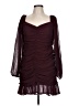 She + Sky 100% Polyester Burgundy Cocktail Dress Size L - photo 1