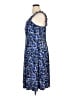 Connected Apparel Print Blue Cocktail Dress Size 16 - photo 5
