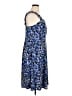 Connected Apparel Print Blue Cocktail Dress Size 16 - photo 4
