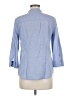 Talbots Blue 3/4 Sleeve Button-Down Shirt Size 8 - photo 2