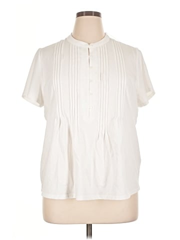 Lands' End Short Sleeve Henley (view 1)