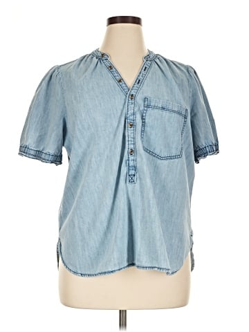 Pilcro Short Sleeve Button-Down Shirt (view 1)