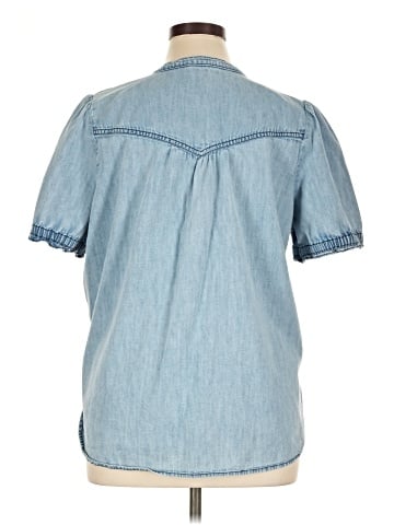 Pilcro Short Sleeve Button-Down Shirt (view 2)
