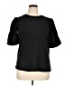 Design History Black Short Sleeve Top Size 1X - photo 1