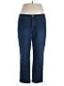 Just My Size Solid Blue Jeans Size 18 - photo 1