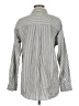 Ann Taylor LOFT Stripes Silver Long Sleeve Button-Down Shirt Size M - photo 2