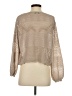 Fate 100% Polyester Metallic Tan Pullover Sweater Size S - photo 2