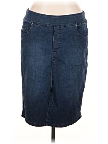 Blueberry Denim Denim Skirt (view 1)