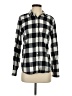 Weatherproof Checkered-gingham Black Long Sleeve Button-Down Shirt Size S - photo 1