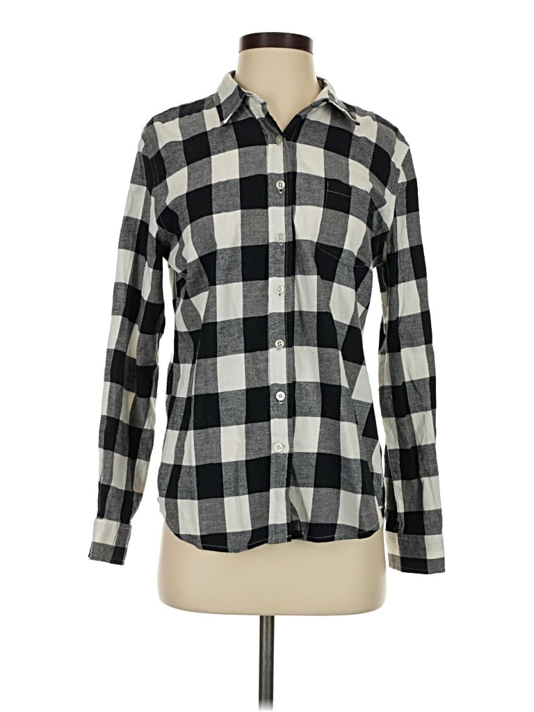 Pre-owned Weatherproof Long Sleeve Button Down Shirt In Black